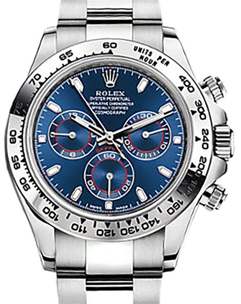 daytona oro bianco quadrante blu|Acquistare Rolex Daytona blu .